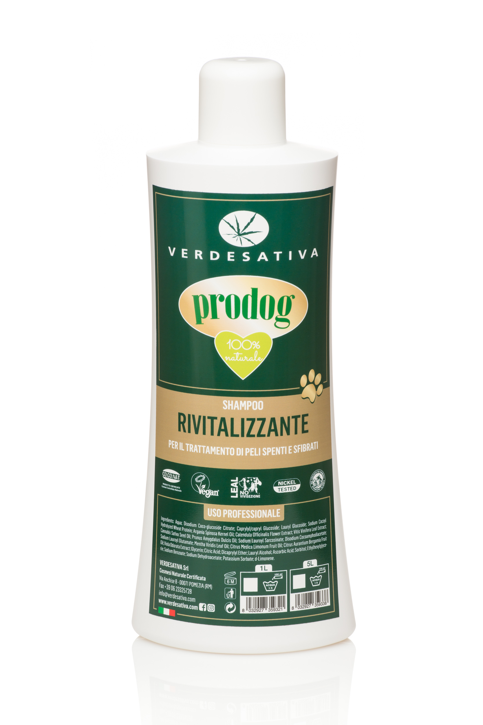 Shampoo rivitalizzante per cani - 1lt